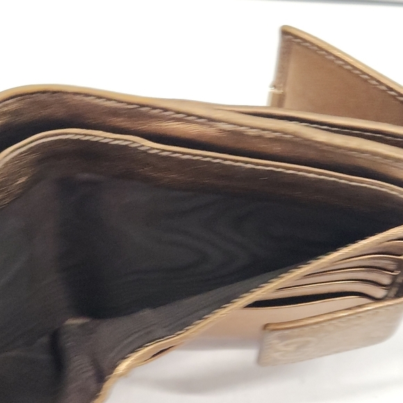 Authentic Gucci Wallet Purse Guccissima Bronze Gold Woman - Picture 8 of 9